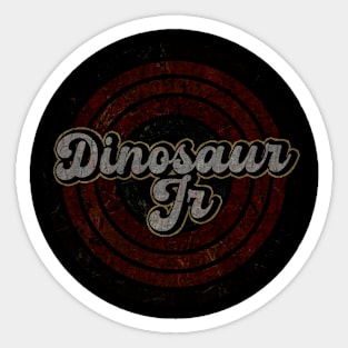 Dinosaur Jr vintage design on top Sticker